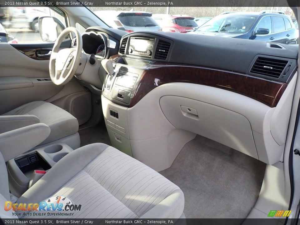 2013 Nissan Quest 3.5 SV Brilliant Silver / Gray Photo #6