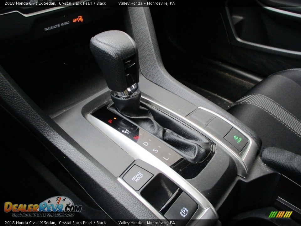 2018 Honda Civic LX Sedan Crystal Black Pearl / Black Photo #16