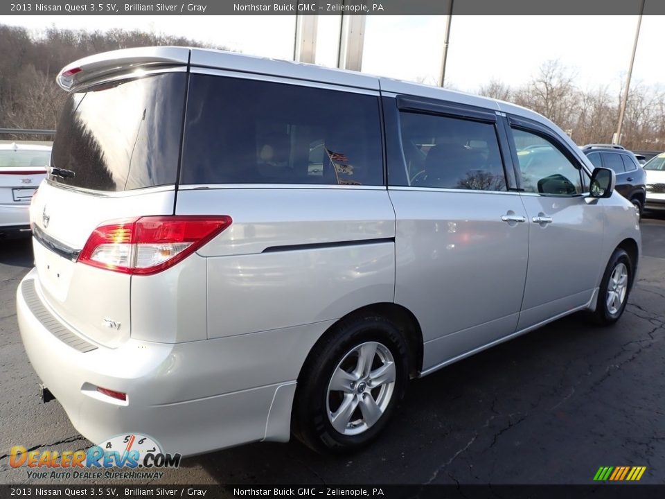 2013 Nissan Quest 3.5 SV Brilliant Silver / Gray Photo #9