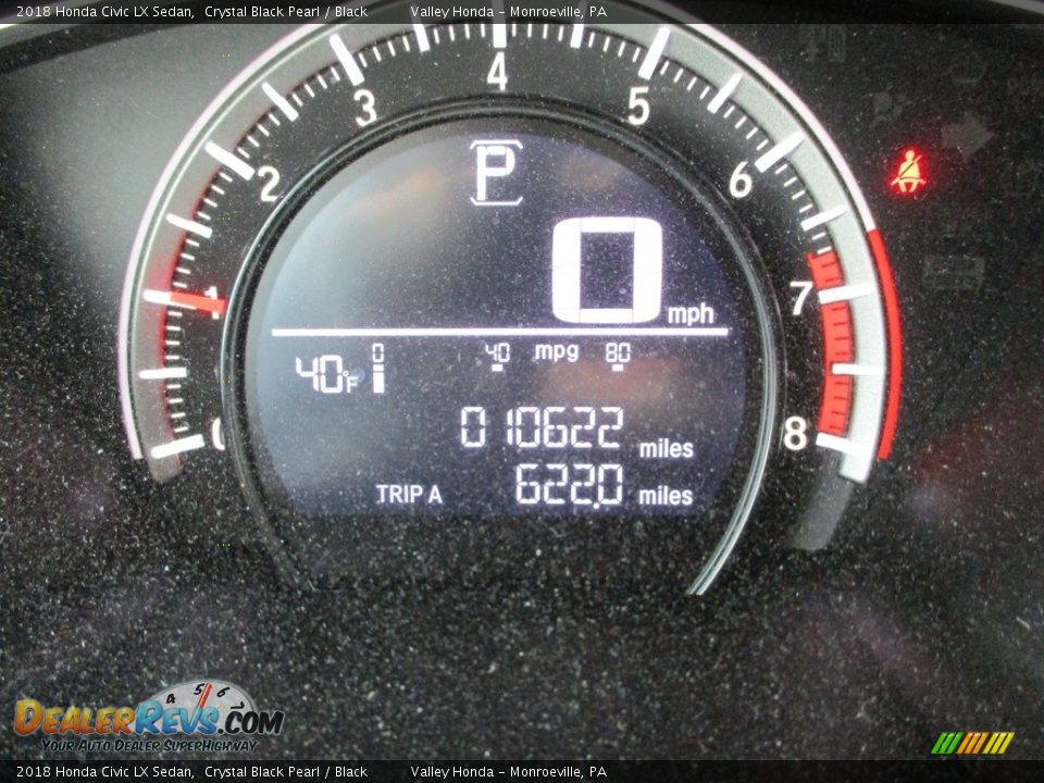2018 Honda Civic LX Sedan Crystal Black Pearl / Black Photo #20