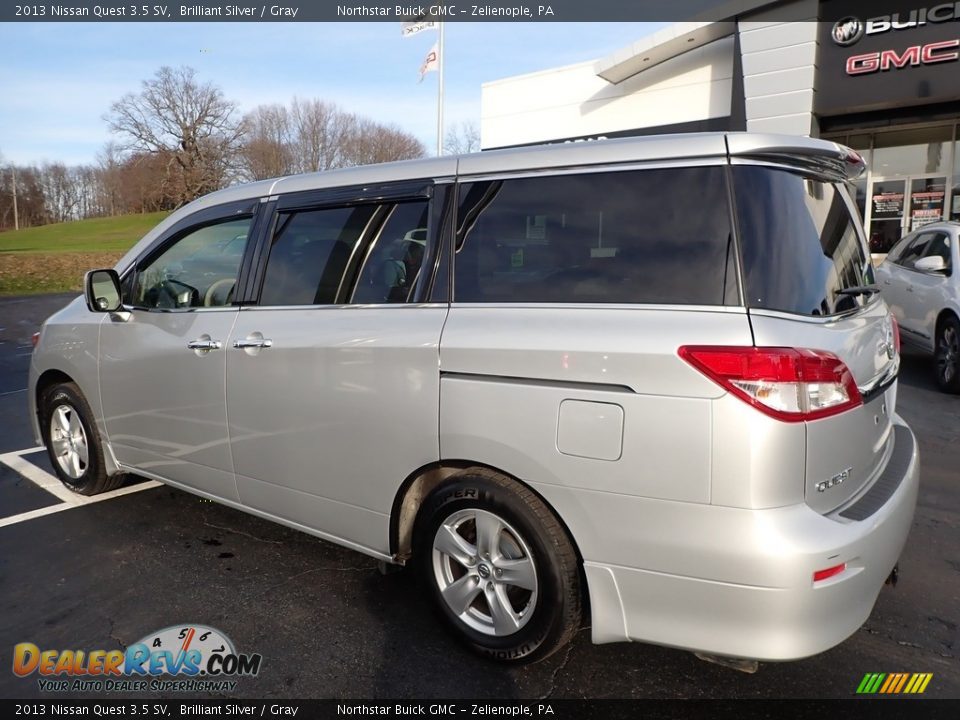 2013 Nissan Quest 3.5 SV Brilliant Silver / Gray Photo #12