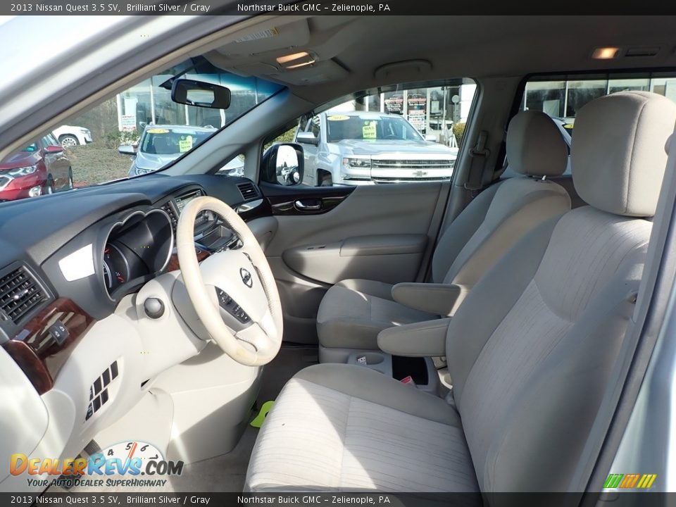 2013 Nissan Quest 3.5 SV Brilliant Silver / Gray Photo #17