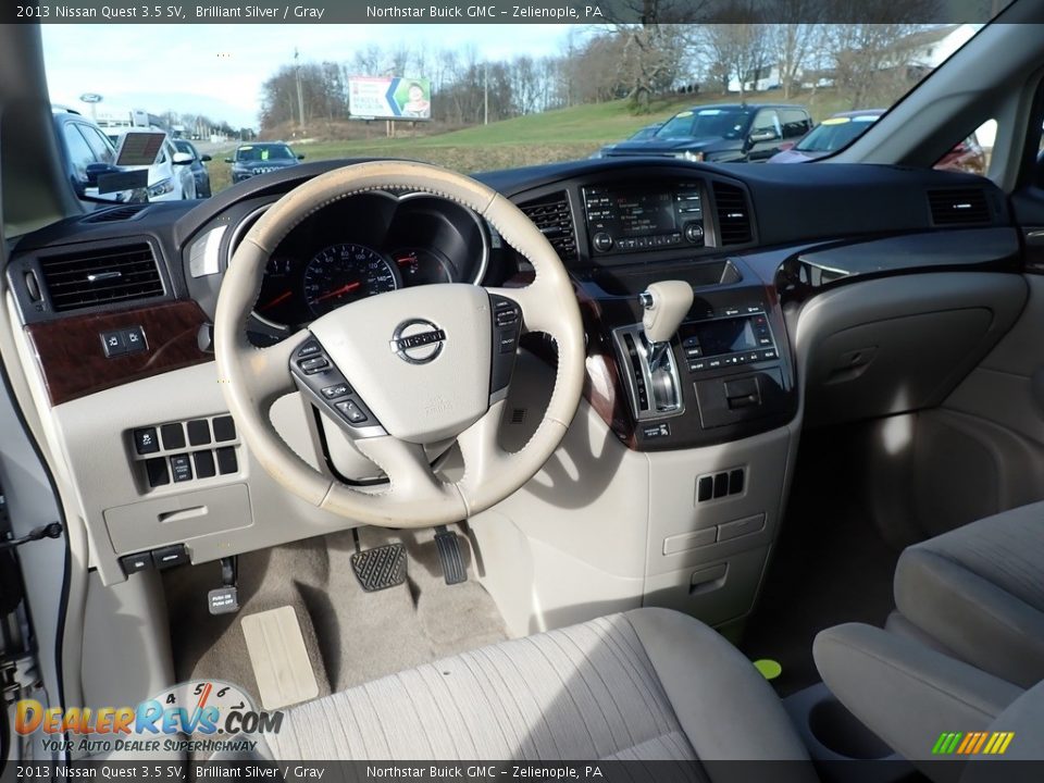 2013 Nissan Quest 3.5 SV Brilliant Silver / Gray Photo #20