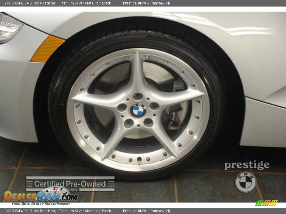 2006 BMW Z4 3.0si Roadster Titanium Silver Metallic / Black Photo #8