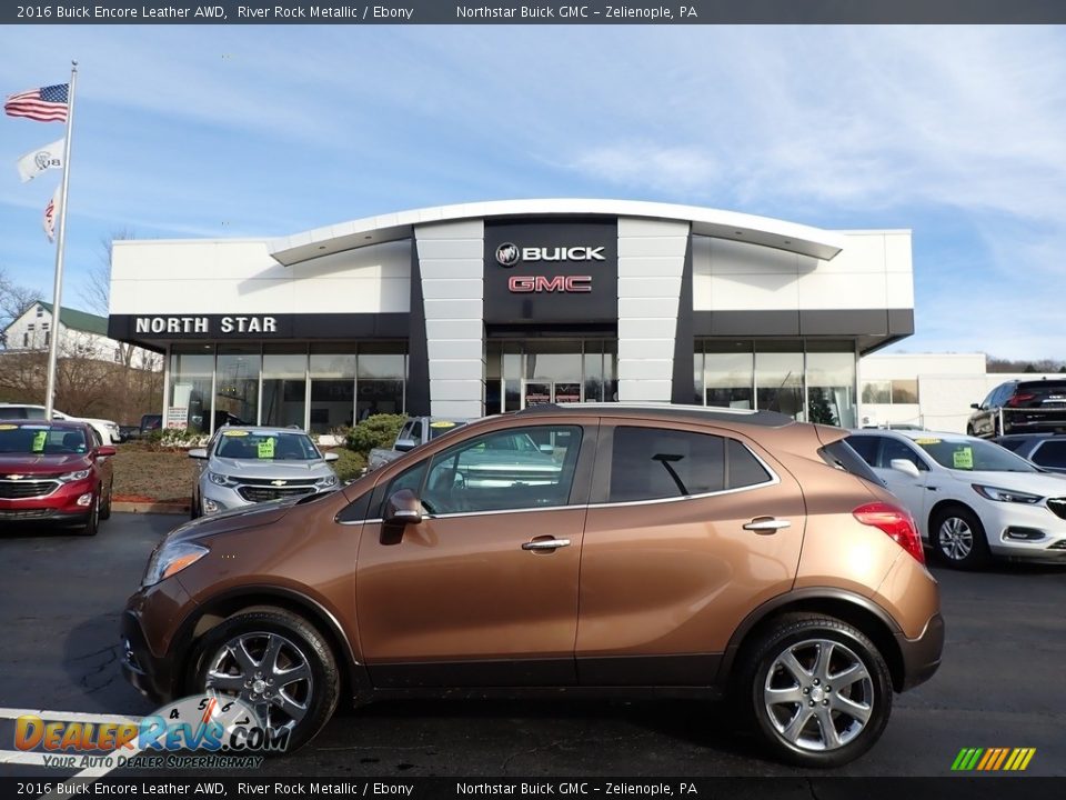 2016 Buick Encore Leather AWD River Rock Metallic / Ebony Photo #1