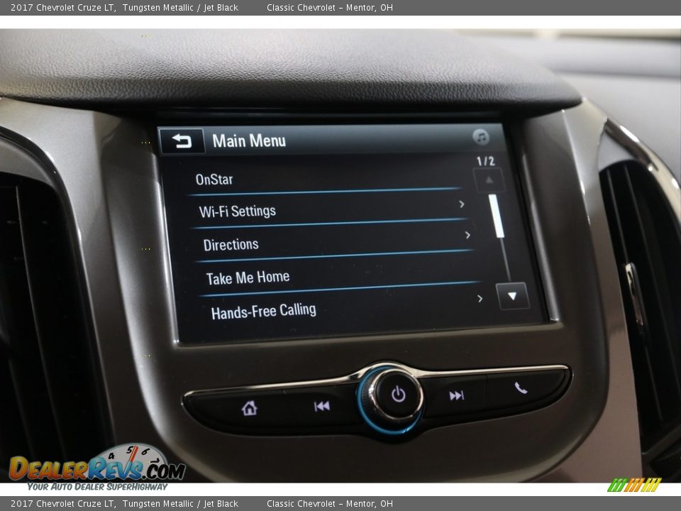 2017 Chevrolet Cruze LT Tungsten Metallic / Jet Black Photo #16