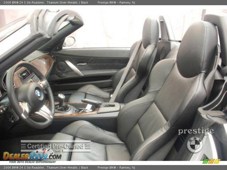 2006 BMW Z4 3.0si Roadster Titanium Silver Metallic / Black Photo #9