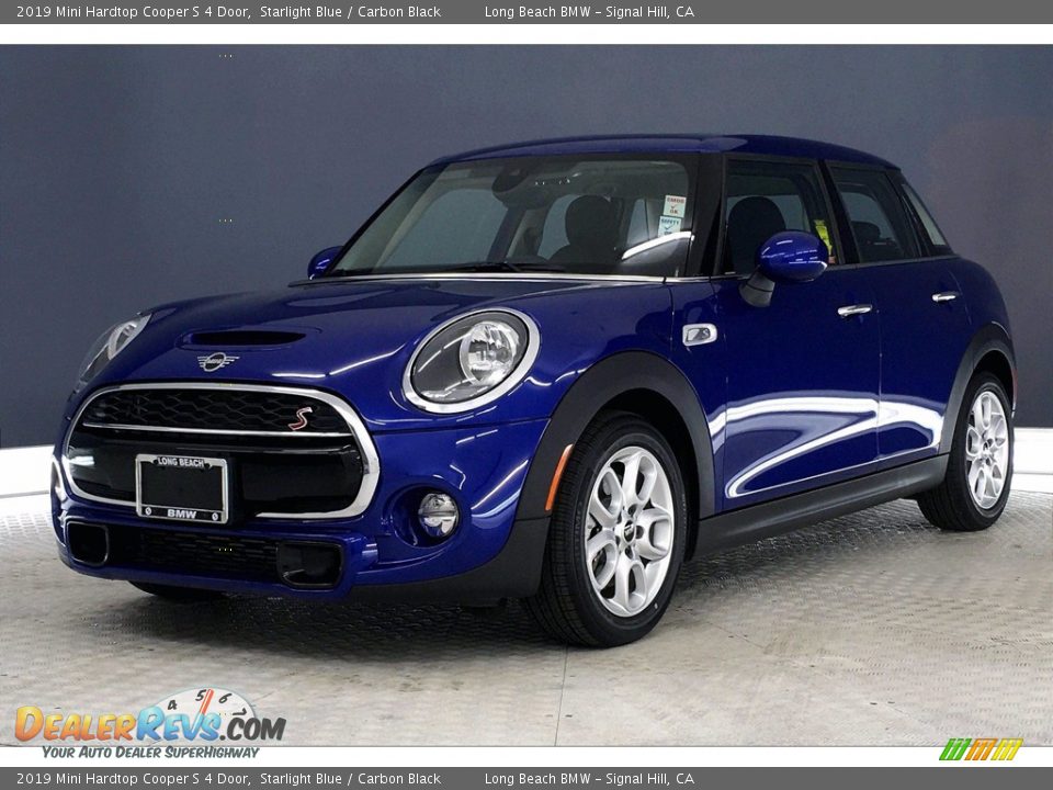 2019 Mini Hardtop Cooper S 4 Door Starlight Blue / Carbon Black Photo #12