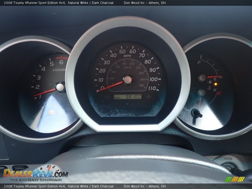 2008 Toyota 4Runner Sport Edition 4x4 Natural White / Dark Charcoal Photo #28