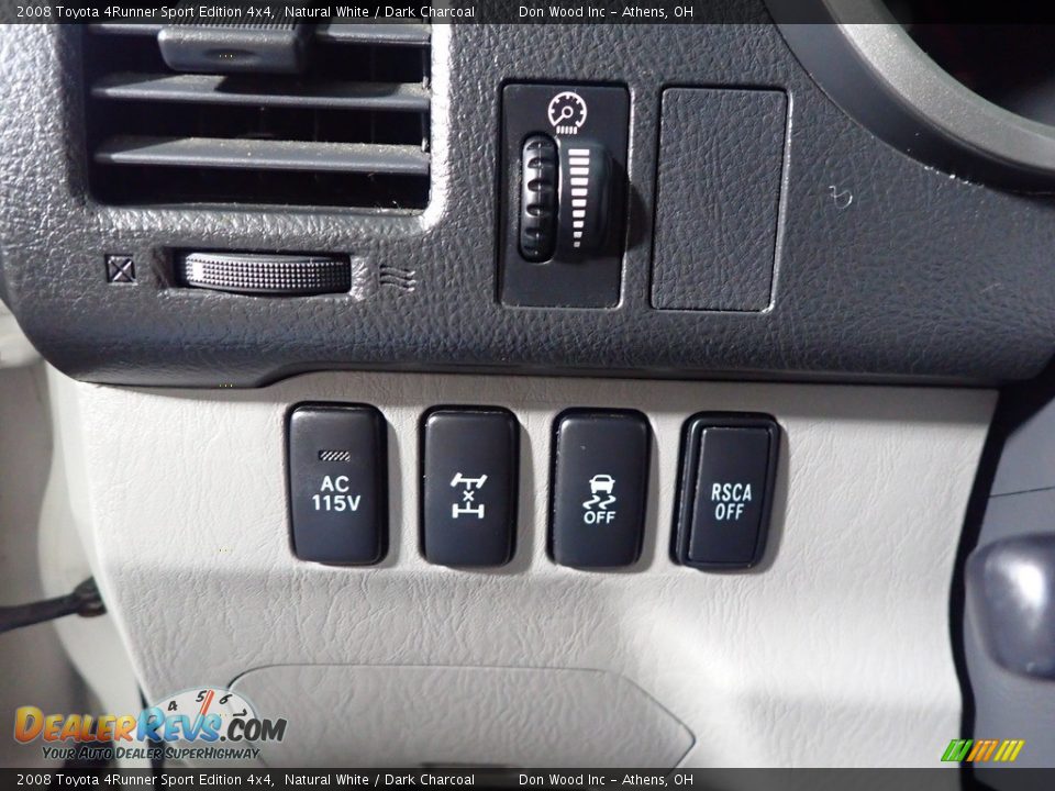 2008 Toyota 4Runner Sport Edition 4x4 Natural White / Dark Charcoal Photo #30