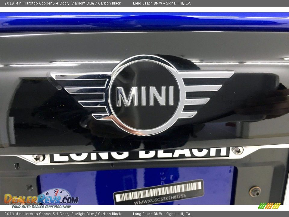2019 Mini Hardtop Cooper S 4 Door Starlight Blue / Carbon Black Photo #34