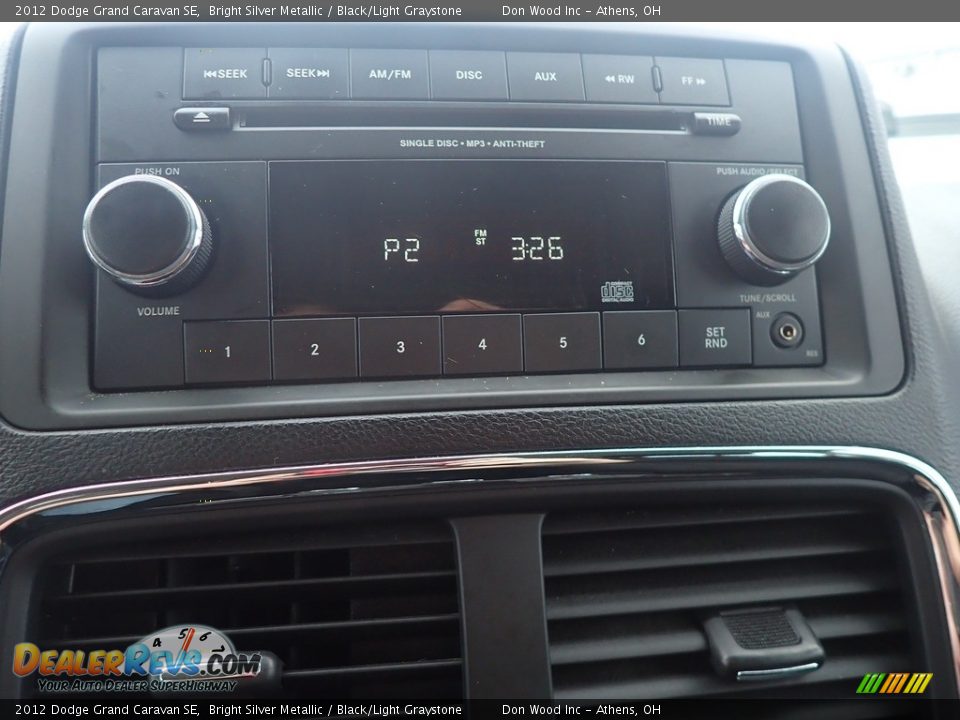 2012 Dodge Grand Caravan SE Bright Silver Metallic / Black/Light Graystone Photo #25