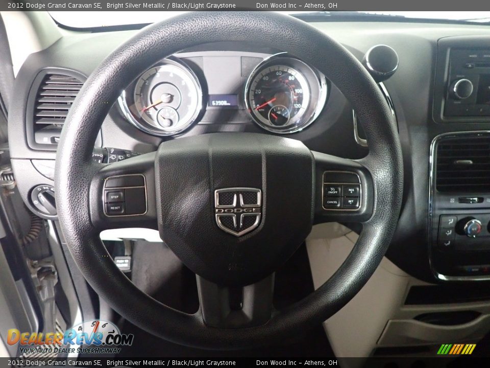 2012 Dodge Grand Caravan SE Bright Silver Metallic / Black/Light Graystone Photo #26