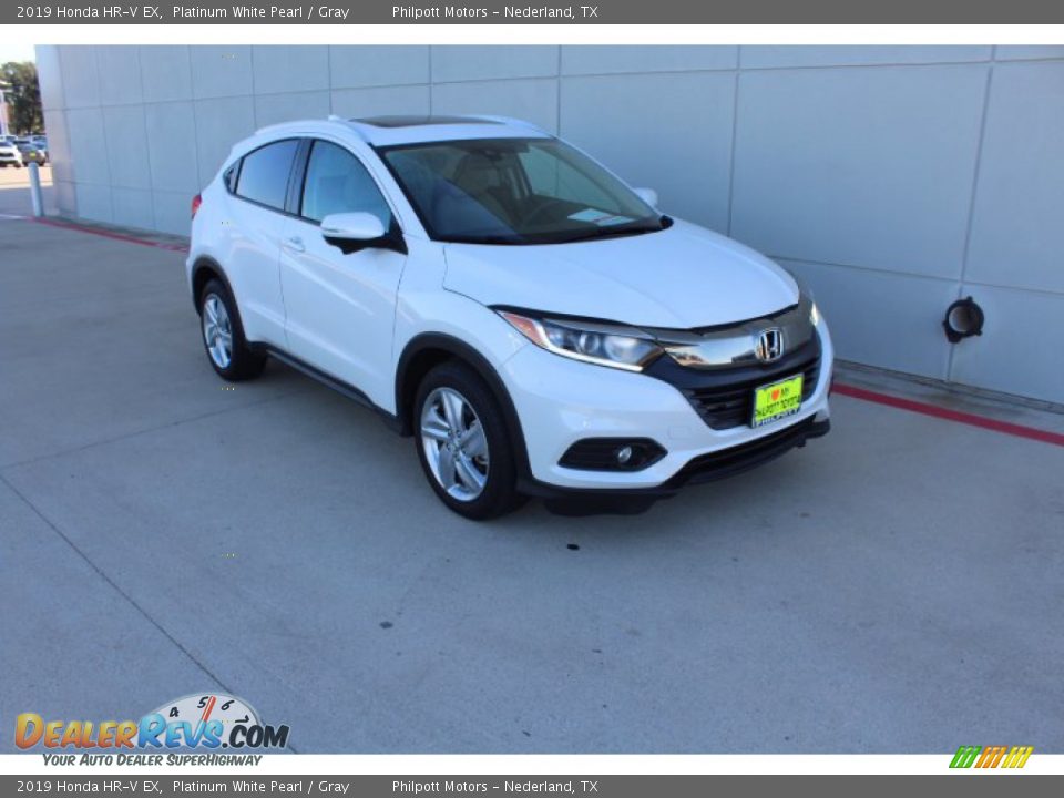 2019 Honda HR-V EX Platinum White Pearl / Gray Photo #2