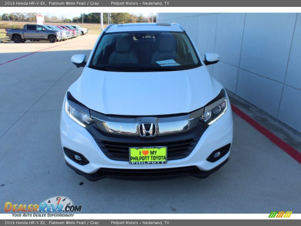 2019 Honda HR-V EX Platinum White Pearl / Gray Photo #3