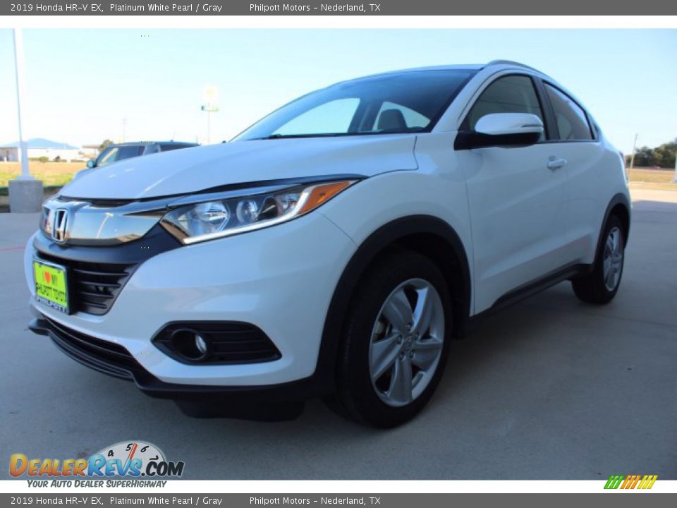 2019 Honda HR-V EX Platinum White Pearl / Gray Photo #4