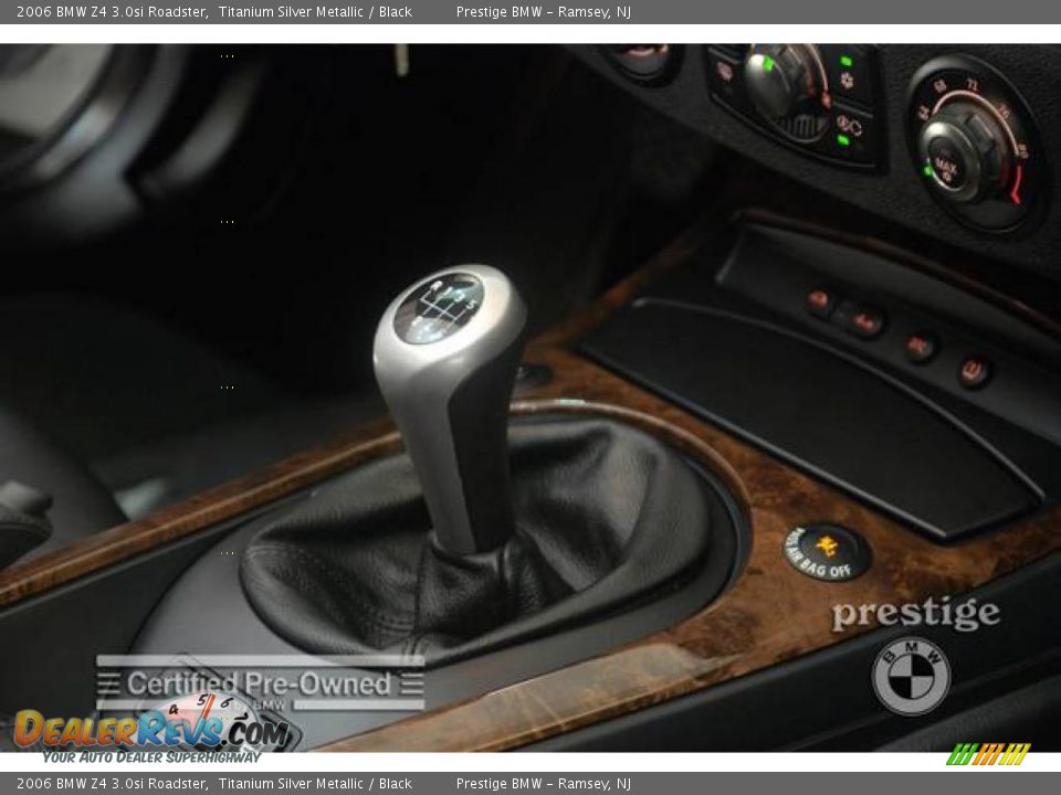2006 BMW Z4 3.0si Roadster Titanium Silver Metallic / Black Photo #15
