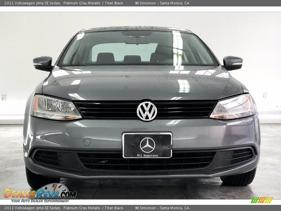 2011 Volkswagen Jetta SE Sedan Platinum Gray Metallic / Titan Black Photo #2