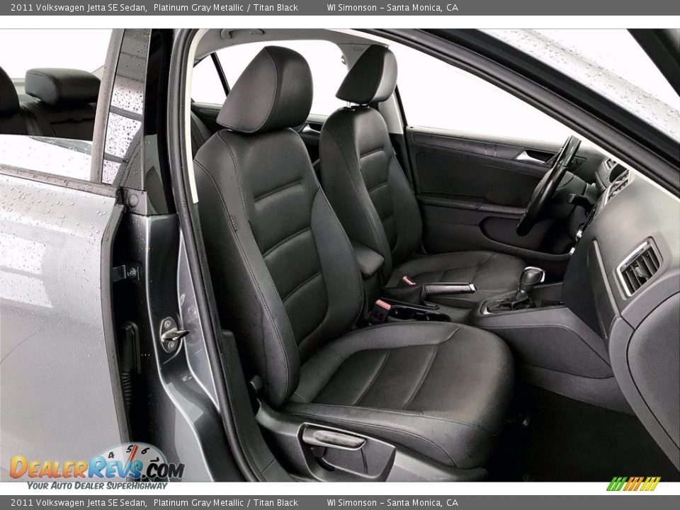 2011 Volkswagen Jetta SE Sedan Platinum Gray Metallic / Titan Black Photo #6