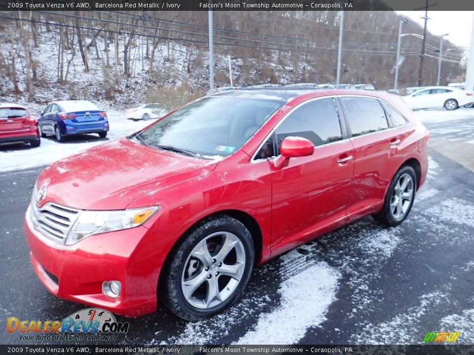 2009 Toyota Venza V6 AWD Barcelona Red Metallic / Ivory Photo #7