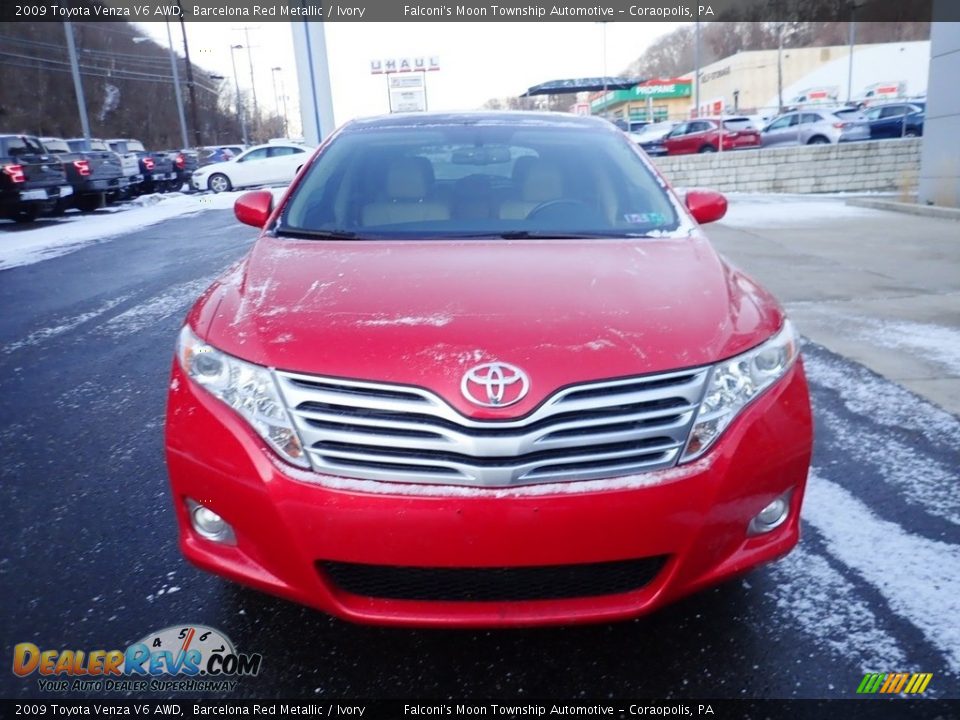 2009 Toyota Venza V6 AWD Barcelona Red Metallic / Ivory Photo #8