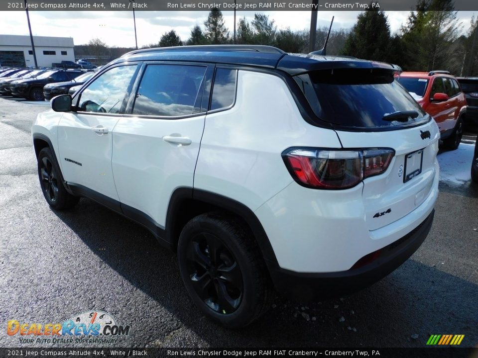 2021 Jeep Compass Altitude 4x4 White / Black Photo #8