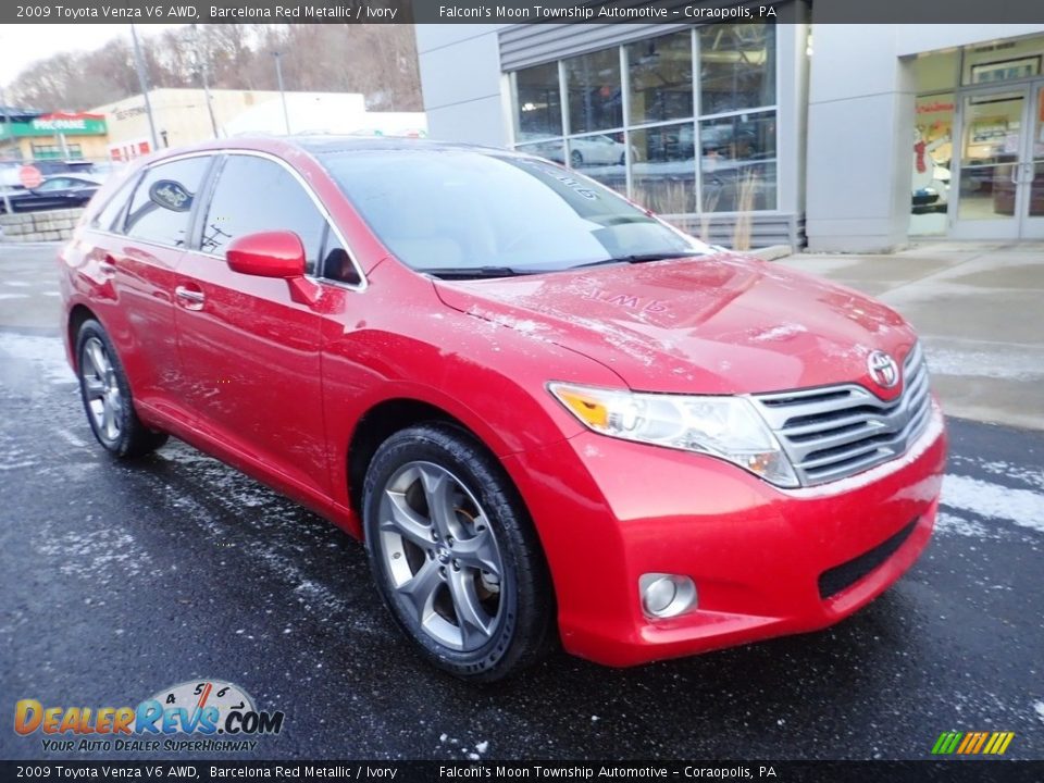 2009 Toyota Venza V6 AWD Barcelona Red Metallic / Ivory Photo #9