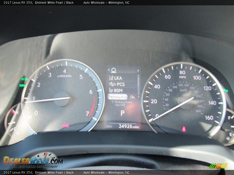 2017 Lexus RX 350 Eminent White Pearl / Black Photo #16