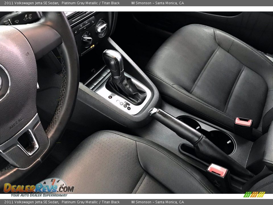 2011 Volkswagen Jetta SE Sedan Platinum Gray Metallic / Titan Black Photo #16