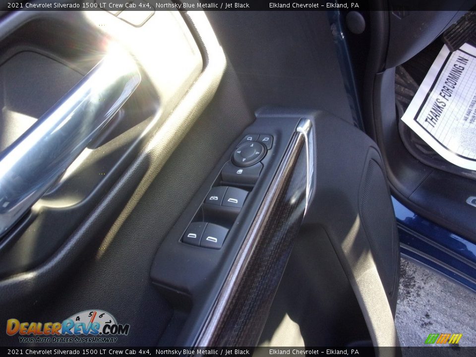 2021 Chevrolet Silverado 1500 LT Crew Cab 4x4 Northsky Blue Metallic / Jet Black Photo #16