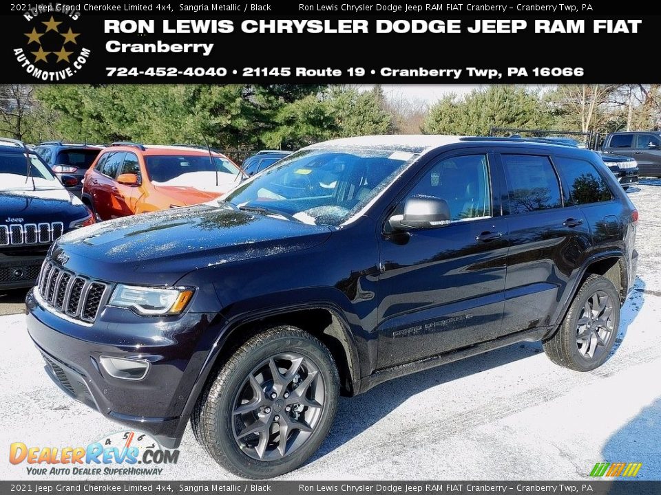 2021 Jeep Grand Cherokee Limited 4x4 Sangria Metallic / Black Photo #1