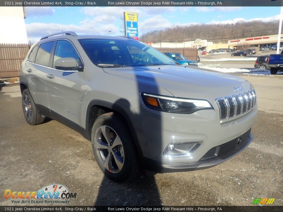 2021 Jeep Cherokee Limited 4x4 Sting-Gray / Black Photo #3