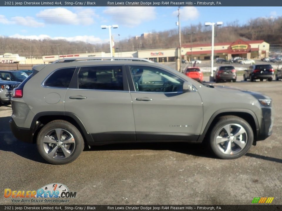 2021 Jeep Cherokee Limited 4x4 Sting-Gray / Black Photo #4