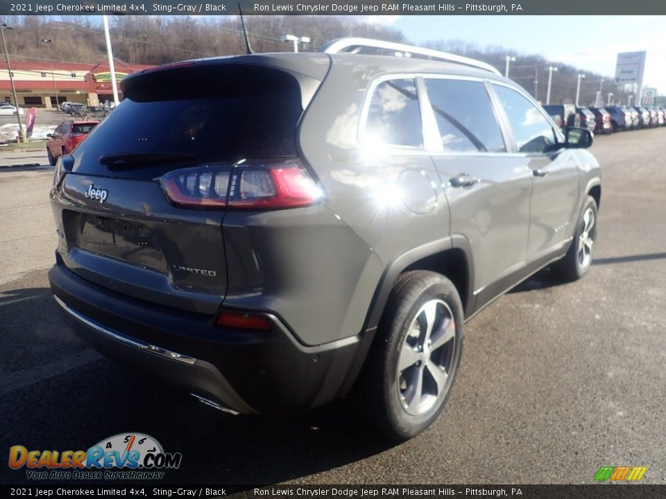 2021 Jeep Cherokee Limited 4x4 Sting-Gray / Black Photo #5