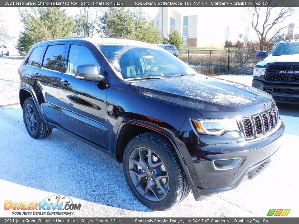 2021 Jeep Grand Cherokee Limited 4x4 Sangria Metallic / Black Photo #3