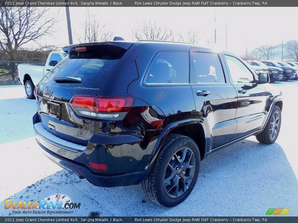 2021 Jeep Grand Cherokee Limited 4x4 Sangria Metallic / Black Photo #5