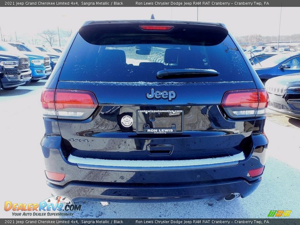 2021 Jeep Grand Cherokee Limited 4x4 Sangria Metallic / Black Photo #6