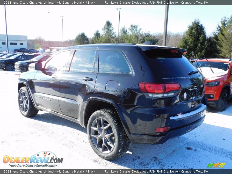2021 Jeep Grand Cherokee Limited 4x4 Sangria Metallic / Black Photo #8
