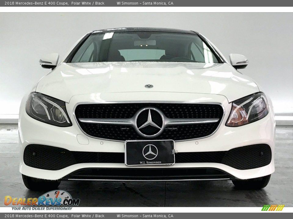 2018 Mercedes-Benz E 400 Coupe Polar White / Black Photo #2