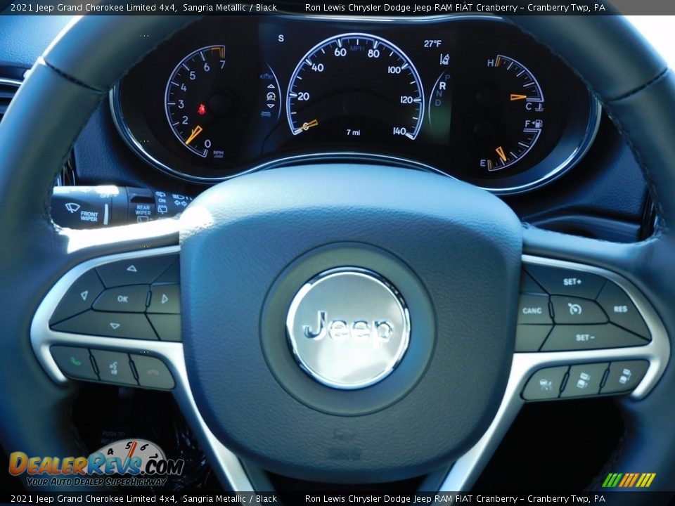 2021 Jeep Grand Cherokee Limited 4x4 Steering Wheel Photo #19