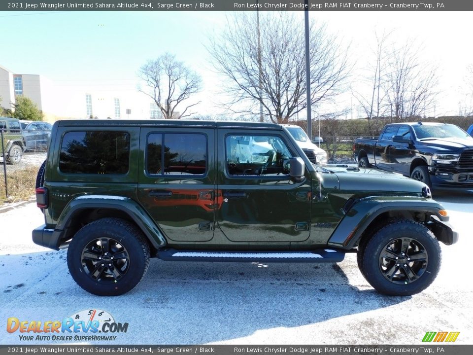 2021 Jeep Wrangler Unlimited Sahara Altitude 4x4 Sarge Green / Black Photo #4