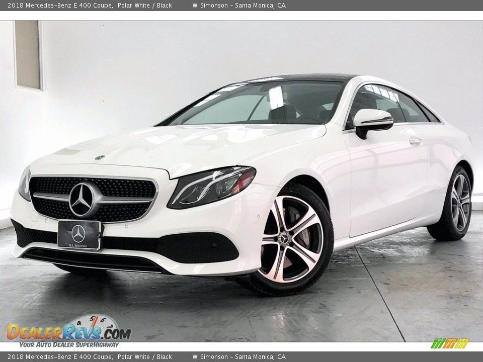 2018 Mercedes-Benz E 400 Coupe Polar White / Black Photo #12