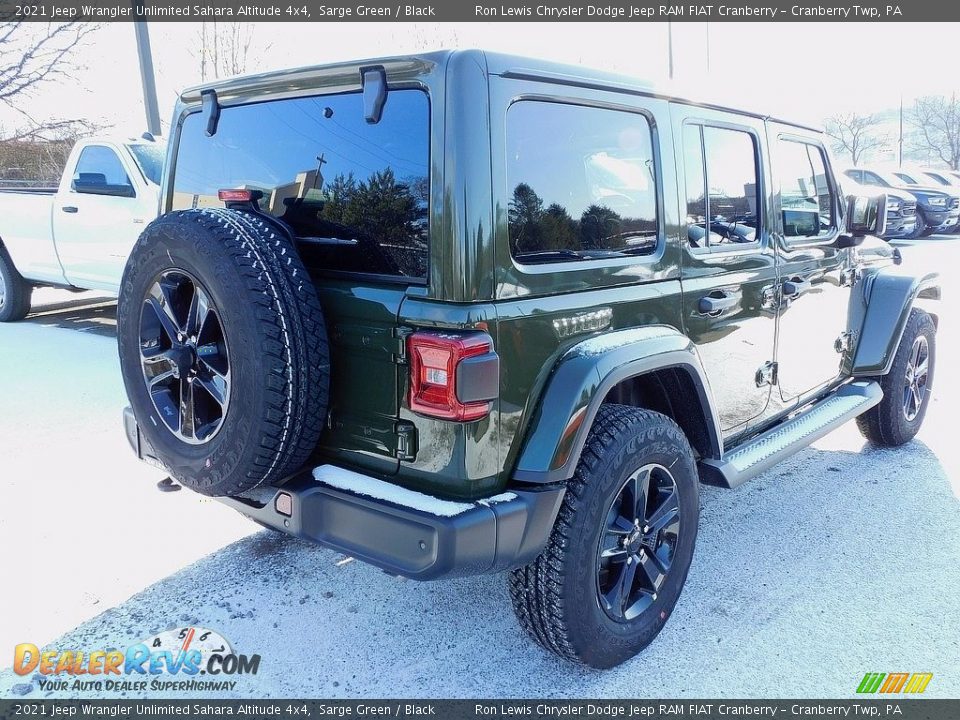 2021 Jeep Wrangler Unlimited Sahara Altitude 4x4 Sarge Green / Black Photo #5