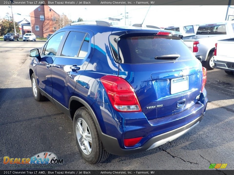 2017 Chevrolet Trax LT AWD Blue Topaz Metallic / Jet Black Photo #7