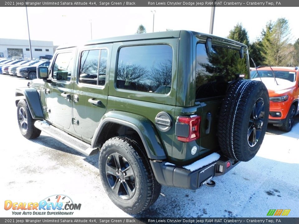 2021 Jeep Wrangler Unlimited Sahara Altitude 4x4 Sarge Green / Black Photo #8