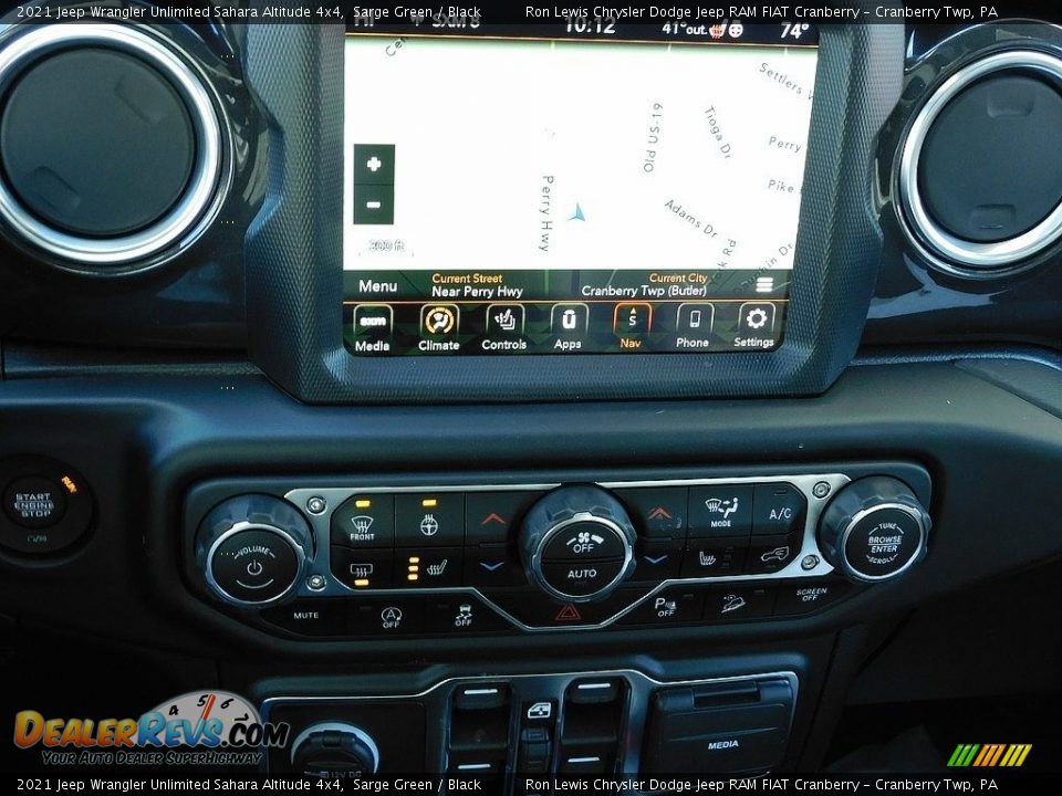 Navigation of 2021 Jeep Wrangler Unlimited Sahara Altitude 4x4 Photo #15