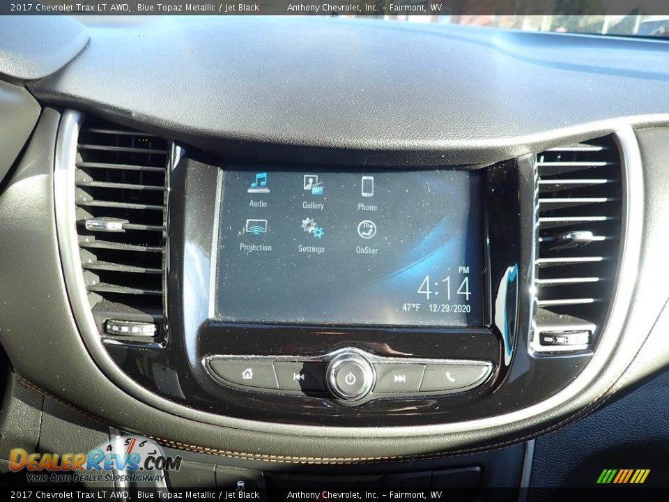 2017 Chevrolet Trax LT AWD Blue Topaz Metallic / Jet Black Photo #16