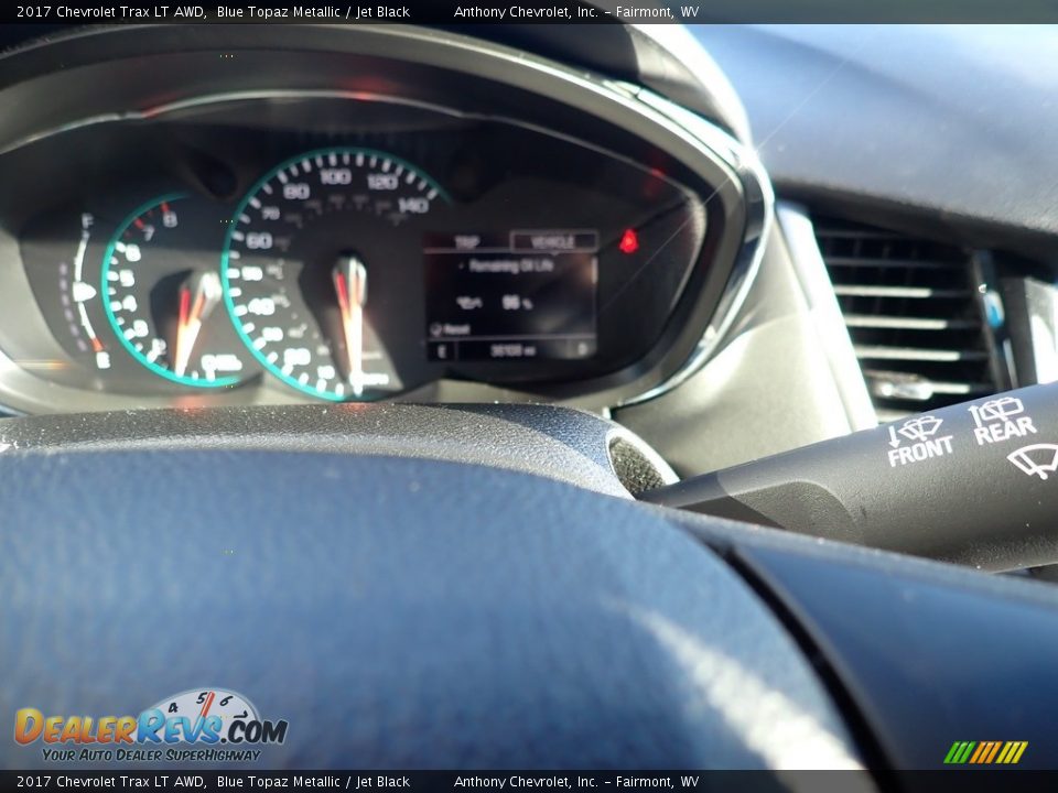 2017 Chevrolet Trax LT AWD Blue Topaz Metallic / Jet Black Photo #18