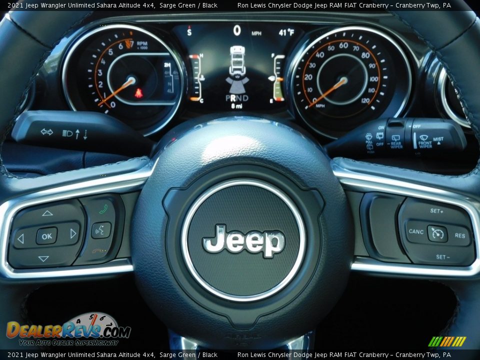2021 Jeep Wrangler Unlimited Sahara Altitude 4x4 Steering Wheel Photo #19