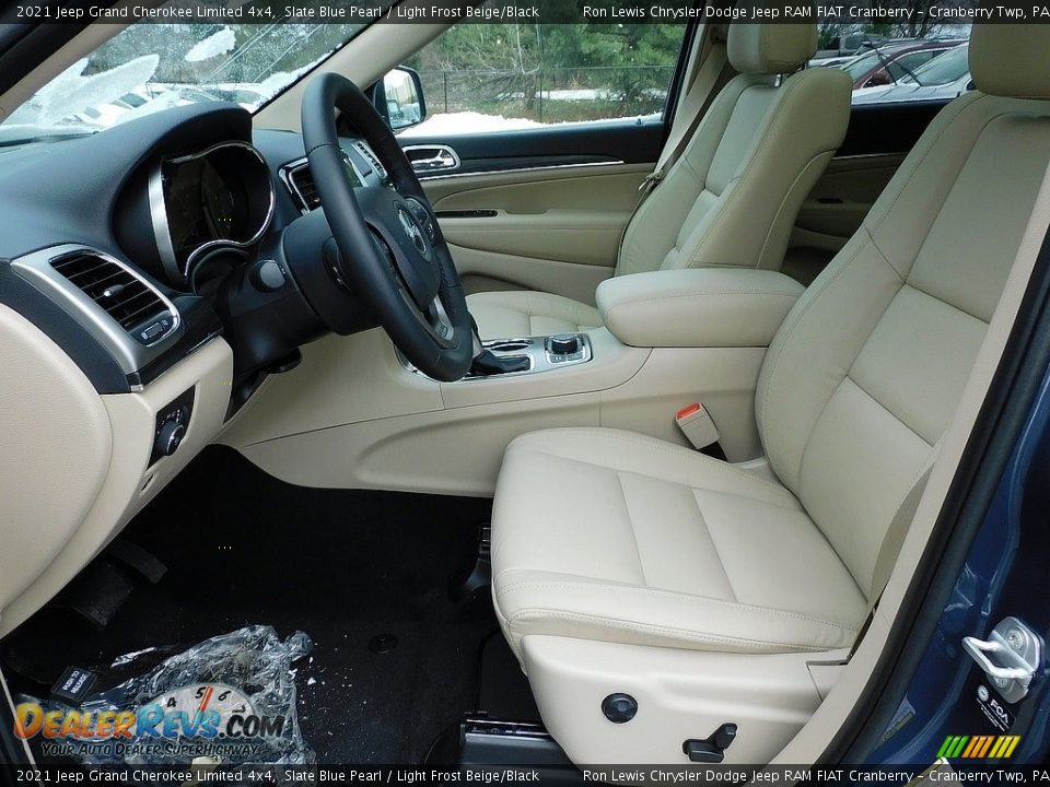 2021 Jeep Grand Cherokee Limited 4x4 Slate Blue Pearl / Light Frost Beige/Black Photo #11